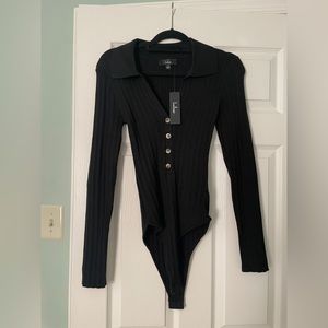 Lulu’s bodysuit with buttons and collar